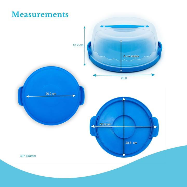 Actual product image Intirilife Cake transport container