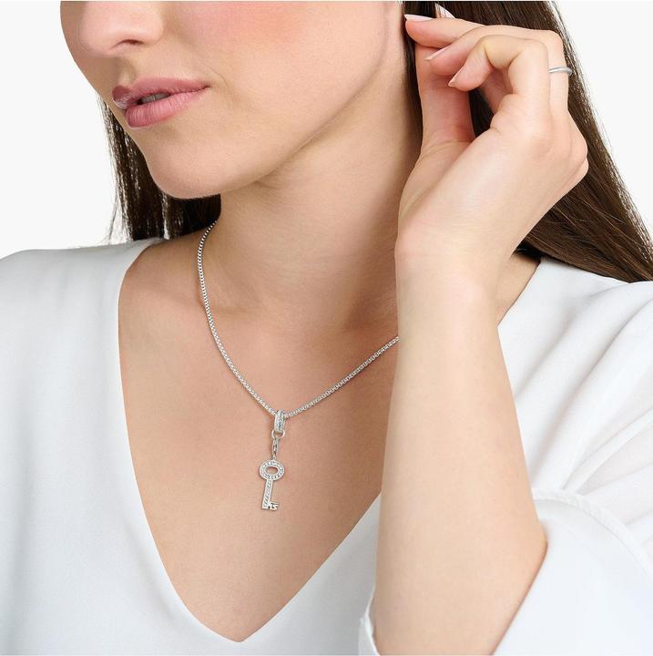 Image du produit Thomas Sabo Charm pendentif clé pierres blanches argent (Argent 925)