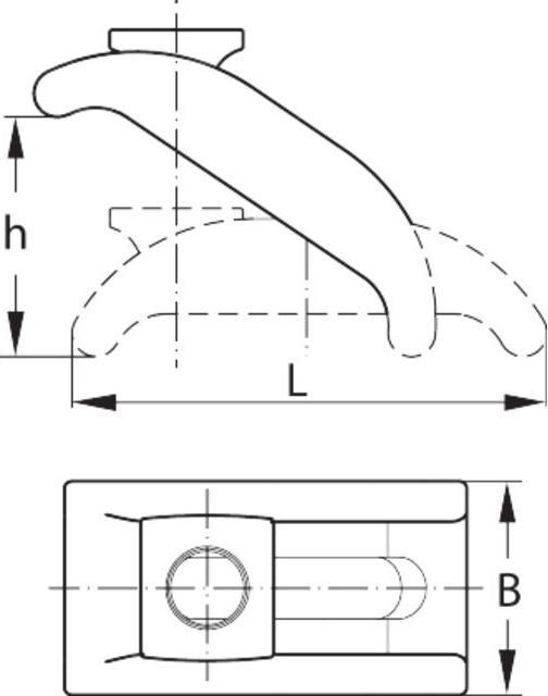 Image du produit Amf Bride de serrage courte. avec pièce en U Exécution 77180 (16 mm)