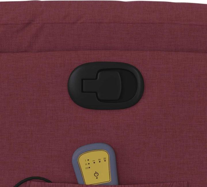 Image du produit VidaXL Fauteuil de massage vin rouge tissu