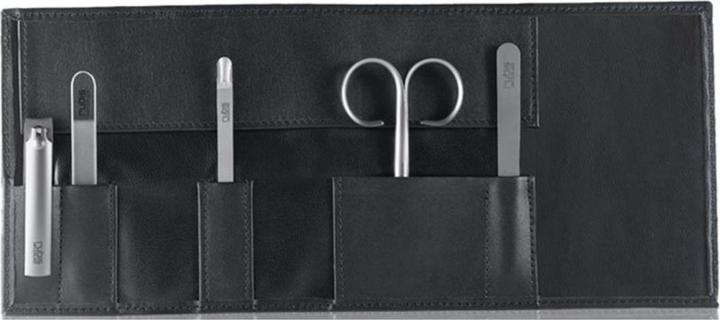 Actual product image Rubis Manicure set leather roller case 4 pieces, black