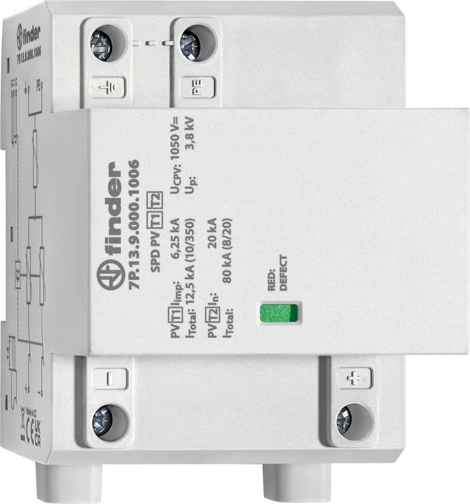 Immagine prodotto Finder Scaricatore combinato di tipo 1+2, per impianti fotovoltaici, DC
