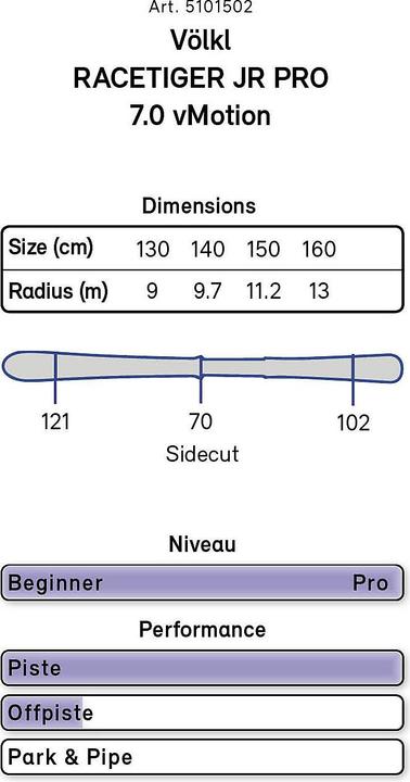 Produktbild Völkl Racetiger Pro Kinder Ski Set 20/21 (140 cm, Mit Bindung)