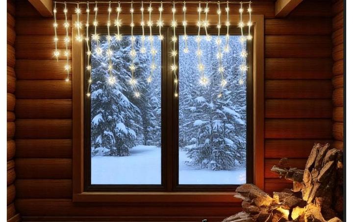 Produktbild Dameco LED Vorhang Outdoor «Icicle» 190 cm x 80 cm (5 m)