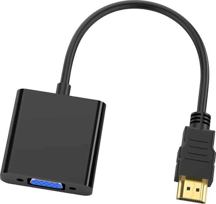 Actual product image Conceptronic Adapter HDMI -> VGA 1080P 60Hz 0.25m bw (HDMI, 25 cm)