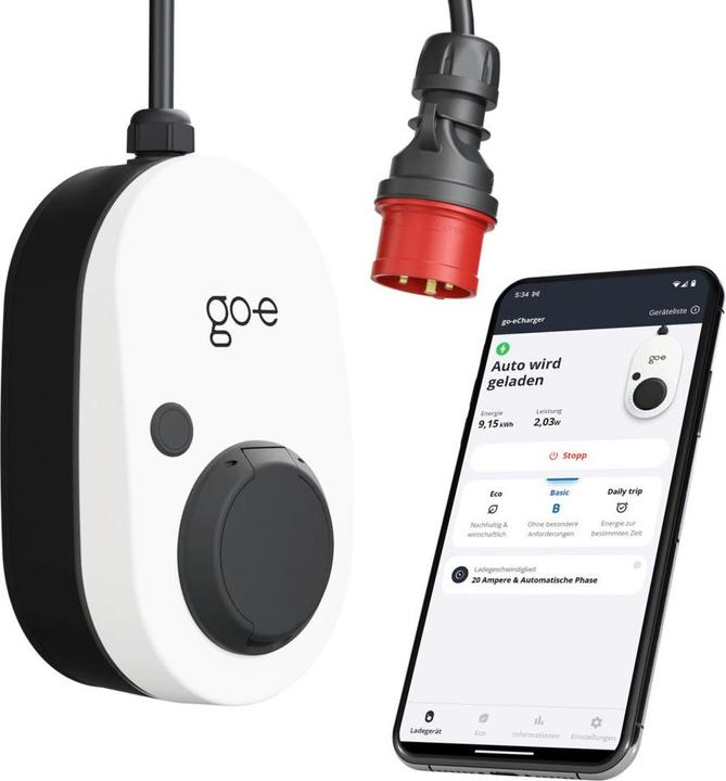 Image du produit Go-E Gemini flex (Type 2, 11 kW, 16 A, CEE16 rouge)