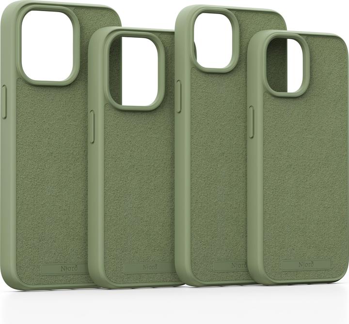 Image du produit Njord Suede MagSafe Case for iPhone 15 Pro Max, Olive (Apple iPhone 15 Pro Max)