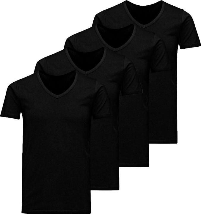 Jack & Jones 4er Pack Jacbasic Unterhemd / Shirt Kurzarm