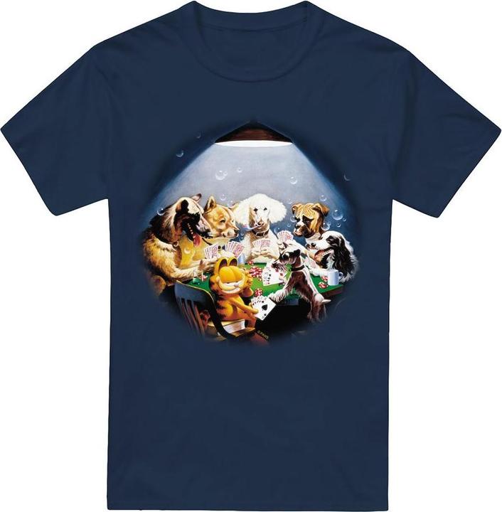 Immagine prodotto Garfield Playing With The Big Dogs Maglietta Uomo (4XL)