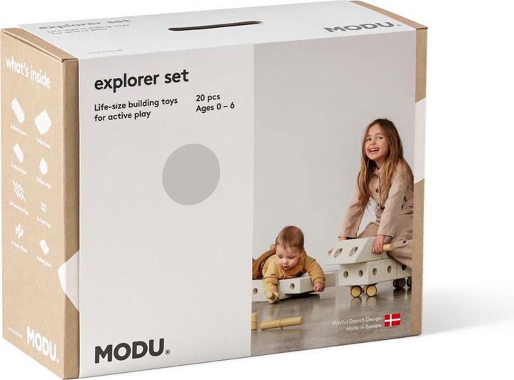 Produktbild Modu Explorer-Set - Bauset Balance-Spielzeug, Rutscher, Wippe