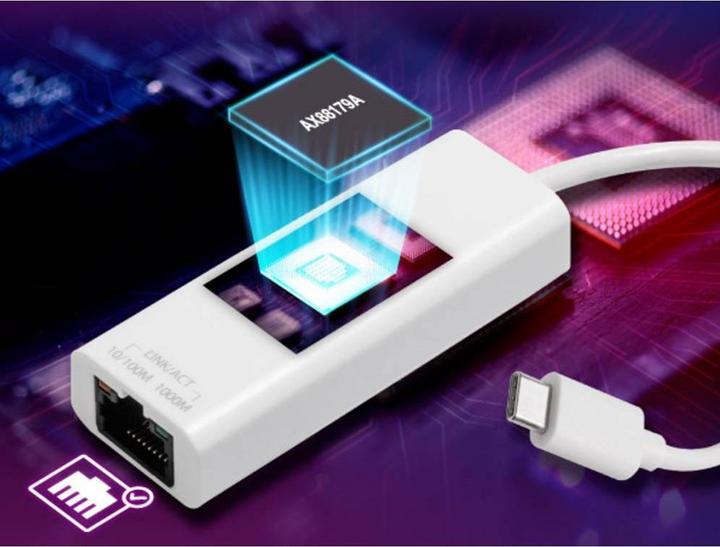 Actual product image edimax USB 3.2 Type C -> Gigabit Ethernet Adapter (USB 3.2, RJ45 (1x))
