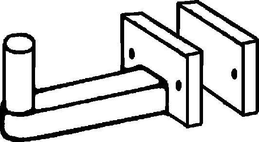 Actual product image Ninka Swivel shelf Carrier plastic white grey (1 pcs.)