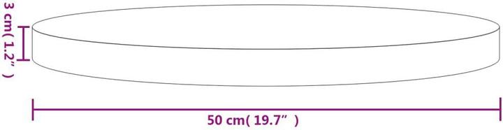 Produktbild VidaXL Gilli (Ø 50 x 3 cm)