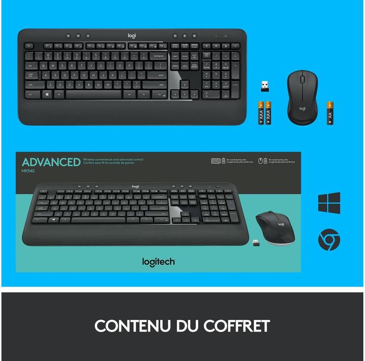 Immagine prodotto Logitech MK540 Advanced (NL, Senza fili)