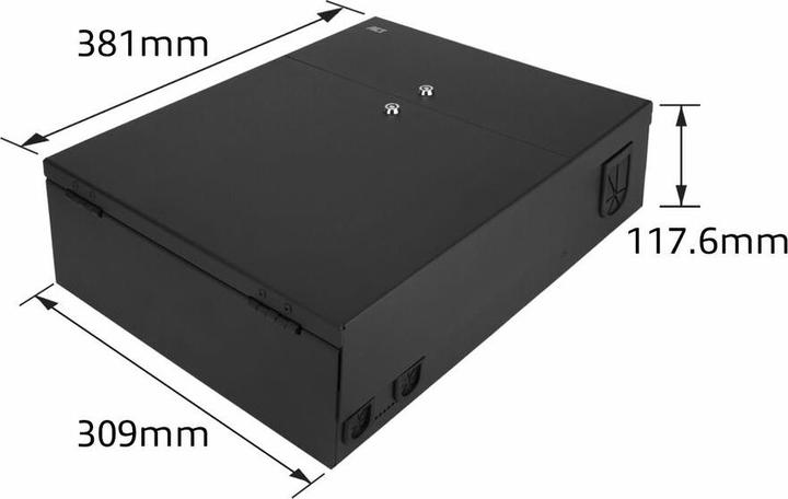 Produktbild Lockable zone enclosure patch box 8 slots for fiber and copper