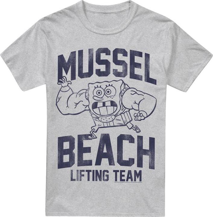 Produktbild Spongebob Squarepants Mussle Beach Lifting Team TShirt (3XL)