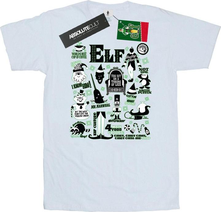 Produktbild Elf Infographic Poster TShirt (L)