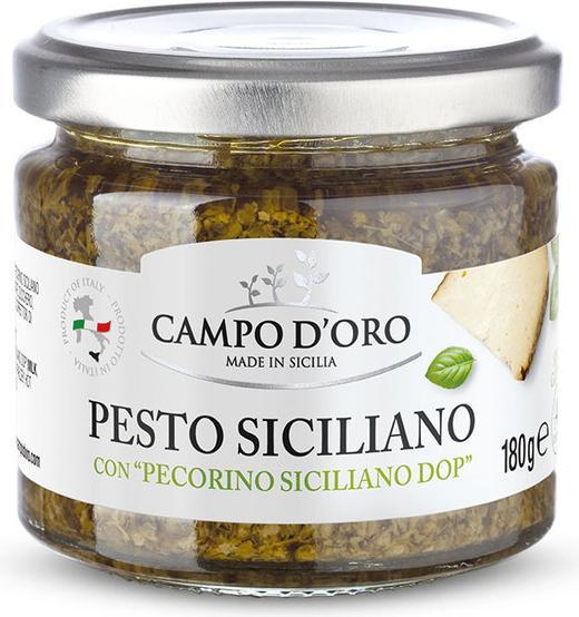 Actual product image Campo D'Oro Sicilian pesto with Pecorino Siciliano DOP (180 g)