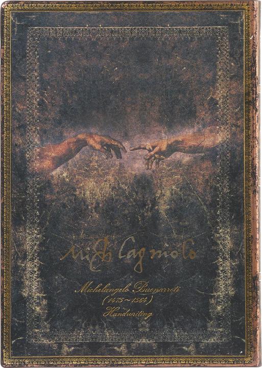 Actual product image Paperblanks Softcover Flexis - Michelangelo, Handwriting - Midi - Unlined (Hardcover)
