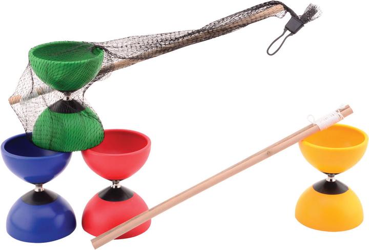 Produktbild Johntoy Diabolo mit Holzstäben gefärbt