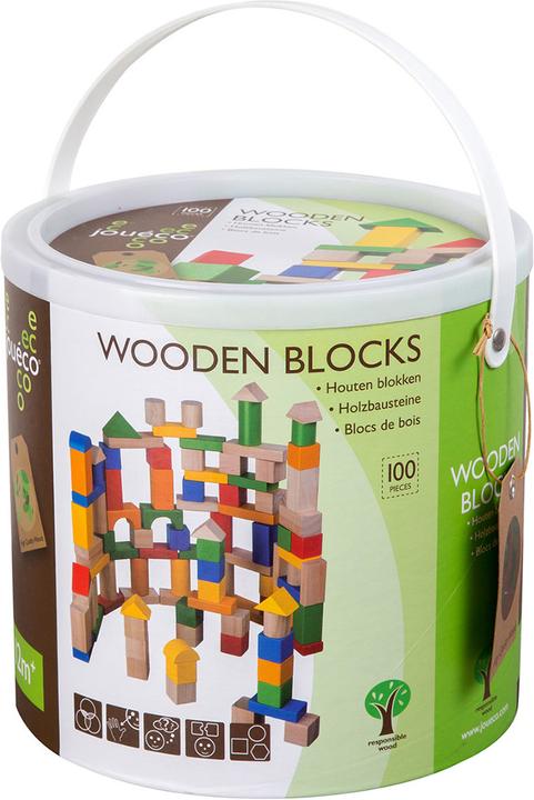 Jouéco Houten Blokken, 100st.