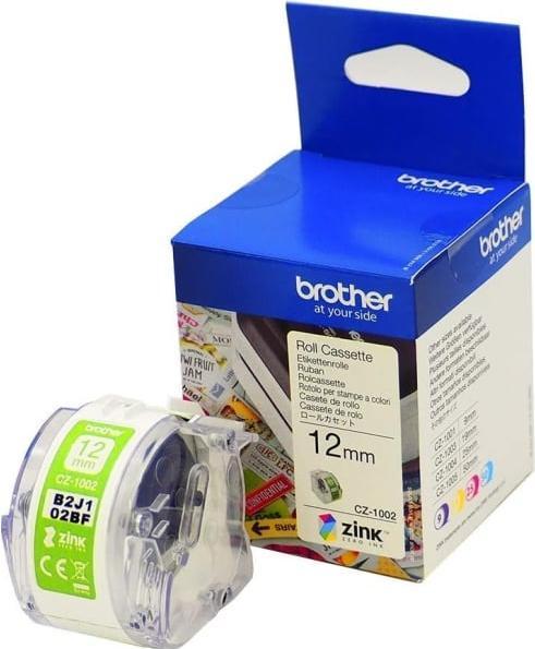 Produktbild Brother CZ-1002 Etikettenrolle (1.20 cm, Weiss)