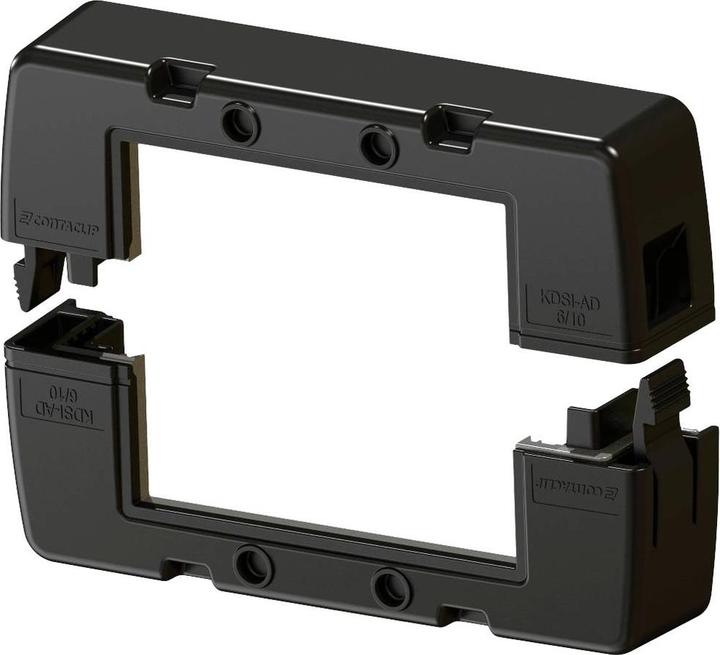 Produktbild Conta-Clip KDSI-AD 6/10 BK Abdeckkappe Polyamid 6.6 Schwarz 1 St. (Kabelschlauch, 10.60 cm)