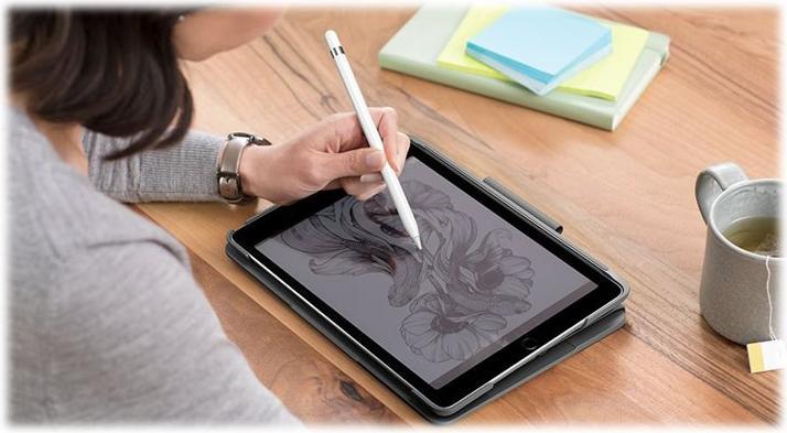 Produktbild Logitech Slim Folio (DE, iPad 2019 (7. Gen), iPad 2020 (8. Gen), iPad 2021 (9. Gen))
