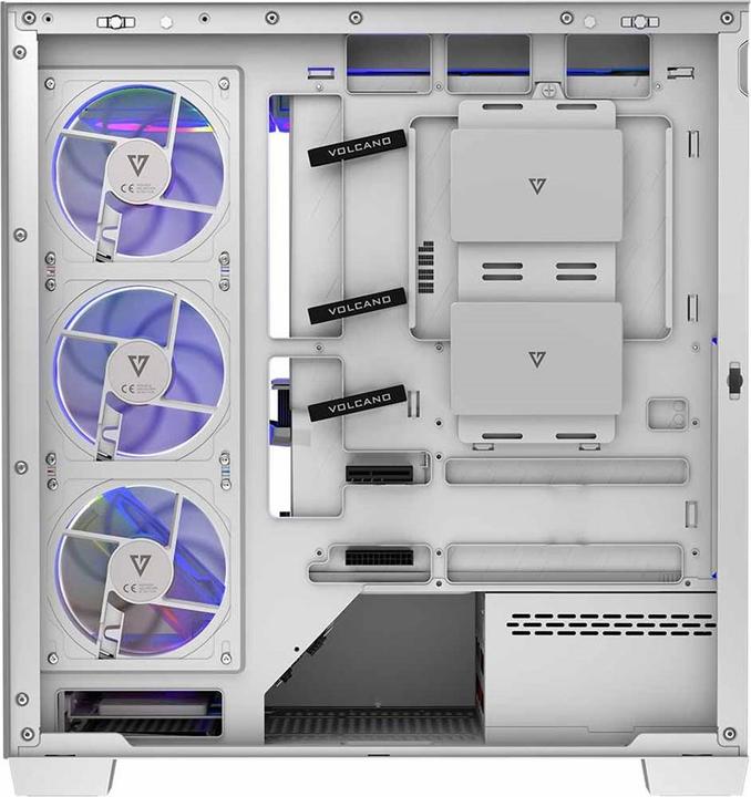 Image du produit Modecom Computergehäuse VOLCANO STELLAR ARGB MIDI 8F (ATX, mATX, Mini-ITX)