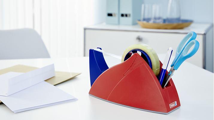 Produktbild tesa tesafilm EASY CUT Tischabroller - Klebeband-Spender für Rollen bis 33 m x 19 mm