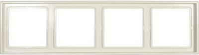 Produktbild JUNG 4fach Rahmen LS 990 Creme-Weiss LS984W