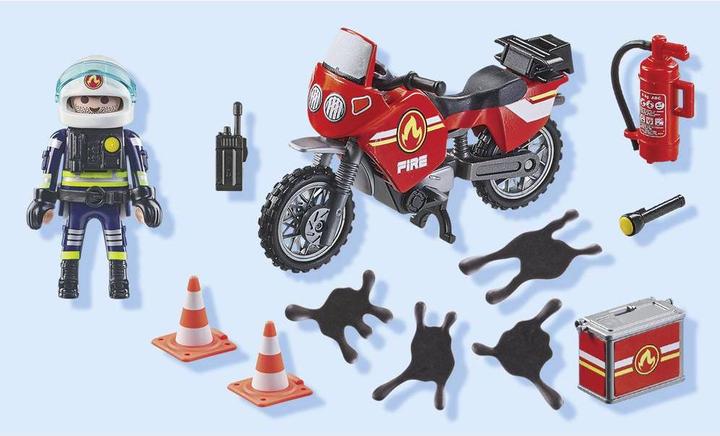 Image du produit Playmobil Moto de pompiers sur le lieu de l'accident (71466, Playmobil Action Heroes)
