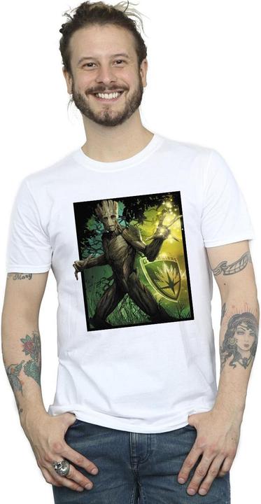 Actual product image Mens Guardians Of The Galaxy Groot Forest Energy T-Shirt (L)