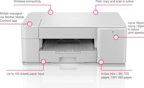 Productafbeelding Brother DCP-J1200W (Inktpatroon, Kleur)