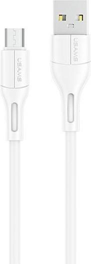 Actual product image Usams Cable U68 microUSB 2A Fast Charge 1m bialywhite SJ502USB02 USSJ502 (1 m, USB 2.0)