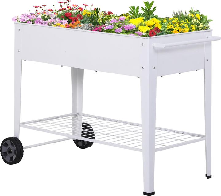 Produktbild Outsunny Mobiler Pflanzenwagen mit Stauraum