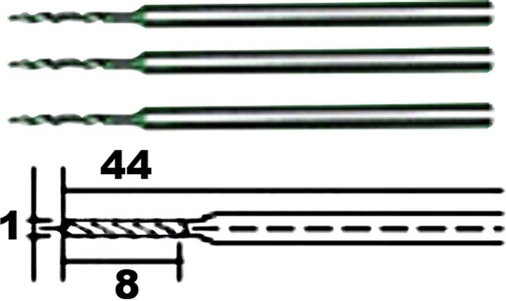 Image du produit Proxxon Perceuses HSS micro twist (1.0 millimètre)