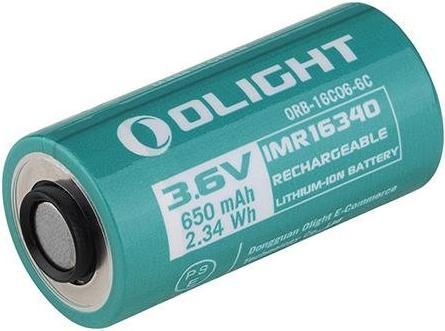 Actual product image Olight IMR 16430 Battery for Perun 2 Mini