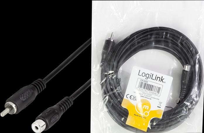 Image du produit LogiLink Câble d'extension CA (5 m, RCA)