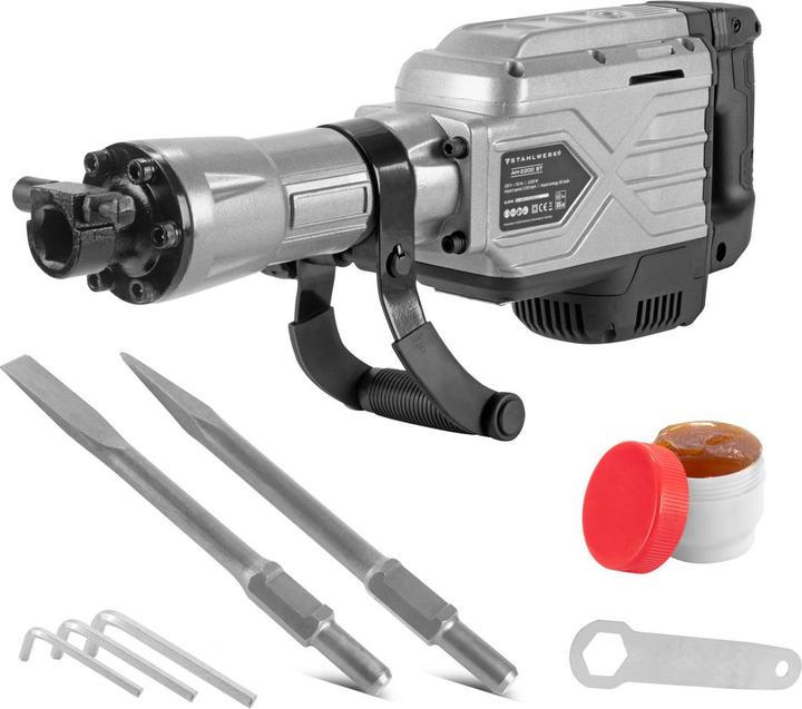 Stahlwerk Abbruchhammer 2.200 W 2.100 bpm 65 J Stemmhammer Meisselhammer (Netzbetrieb)