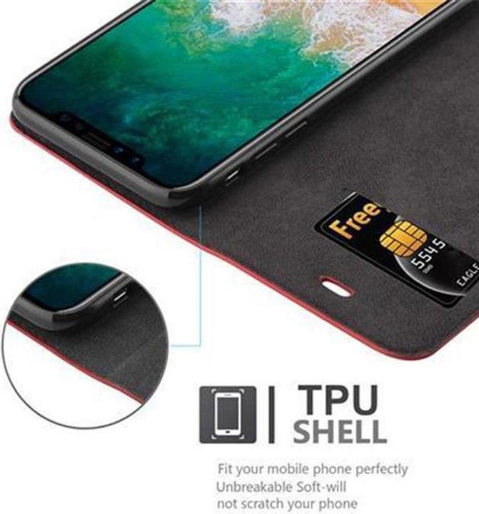 Actual product image Cadorabo Book Invisible Magnet Cover (Apple iPhone X)