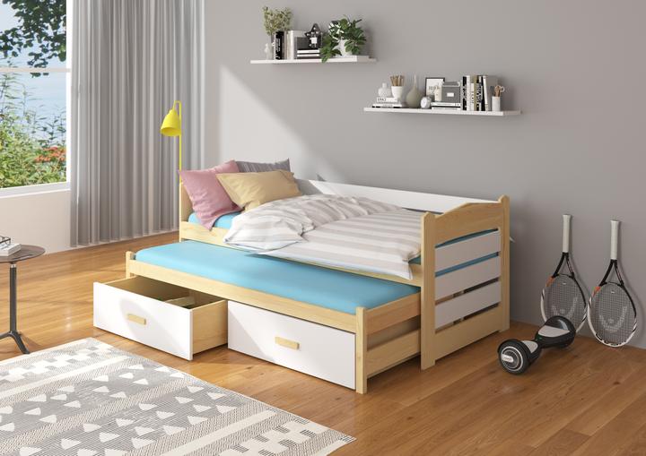 Immagine prodotto ADRK Furniture Letto matrimoniale con materassi TIARRO 180x80 (180 x 80 cm)