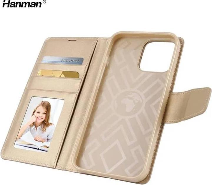 Produktbild Hanman Apple iPhone 11 Pro - Mill Flip Case mit 3 Kartenfächern, gold (Apple iPhone 11 Pro)