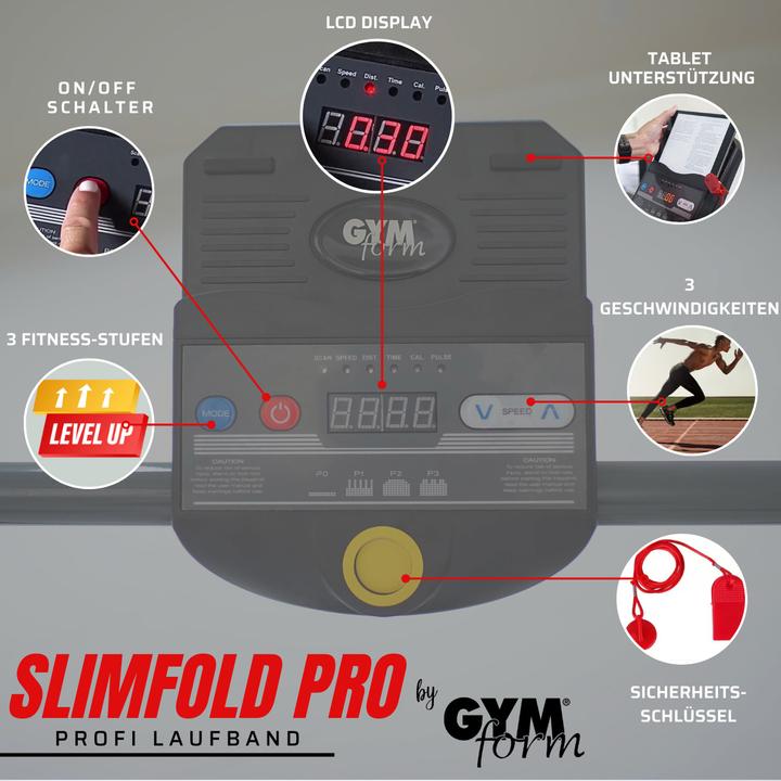 Image du produit Gymform Slim Fold Treadmill PRO