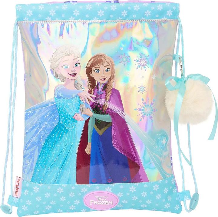 Produktbild Disney Frozen Rucksacktasche mit Bändern Cool days Violett Himmelsblau 26 x 34 x 1 cm