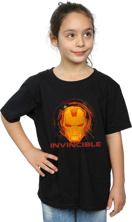 Actual product image Girls Avengers Iron Man Invincible Cotton T-Shirt (128)