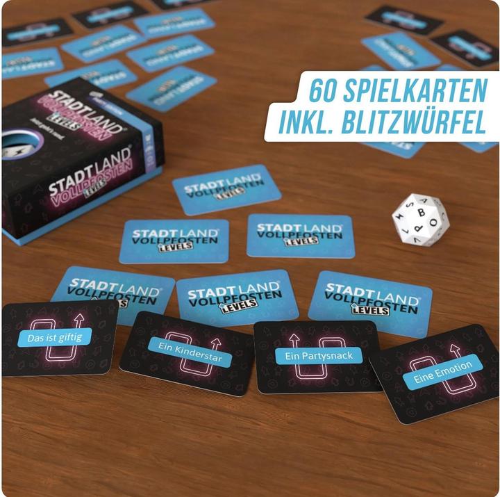 Produktbild Denkriesen - STADT LAND VOLLPFOSTEN® - Levels - PARTY EDITION - "Jetzt geht's rund." (Deutsch)