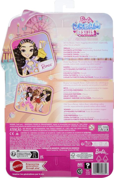 Immagine prodotto Barbie Dream Besties™ SKATE PARTY™ Renee™ Doll and Accessories