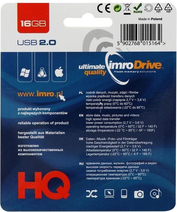 Produktbild IMRO BLACK/16G USB USB flash drive 16 GB USB Type-A/Lightning 2.0 - 16 GB (16 GB, USB 2.0)