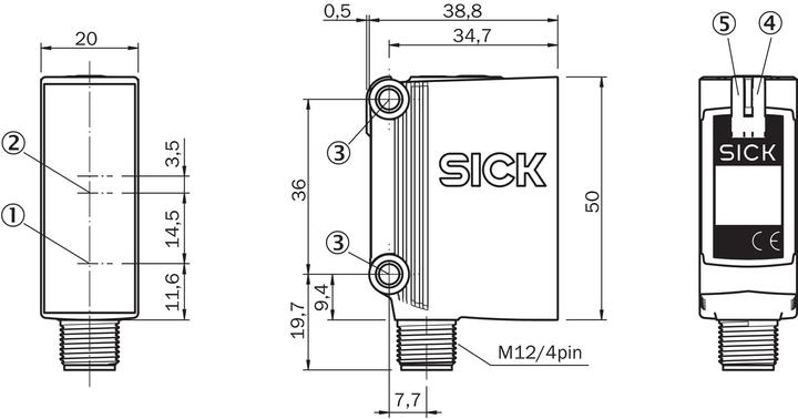 Immagine prodotto Sick GTB10-P4211 Piccole fotocellule, GTB10-P4211 GTB10P4211 (0.70 m)
